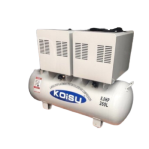Máy nén khí piston không dầu 8HP, 3 pha, bình tích 260 lít Model HK4V-55