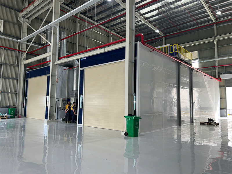 phòng sơn oto buồng sơn công nghiệp