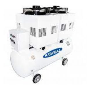 Máy nén khí Piston không dầu 8HP, 3 pha, bình tích 260 lít, có chống ồn Model HK4V-55X
