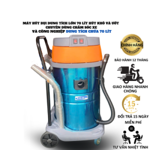 Máy hút bụi 70L 2 motor Model 6605-B70-2M